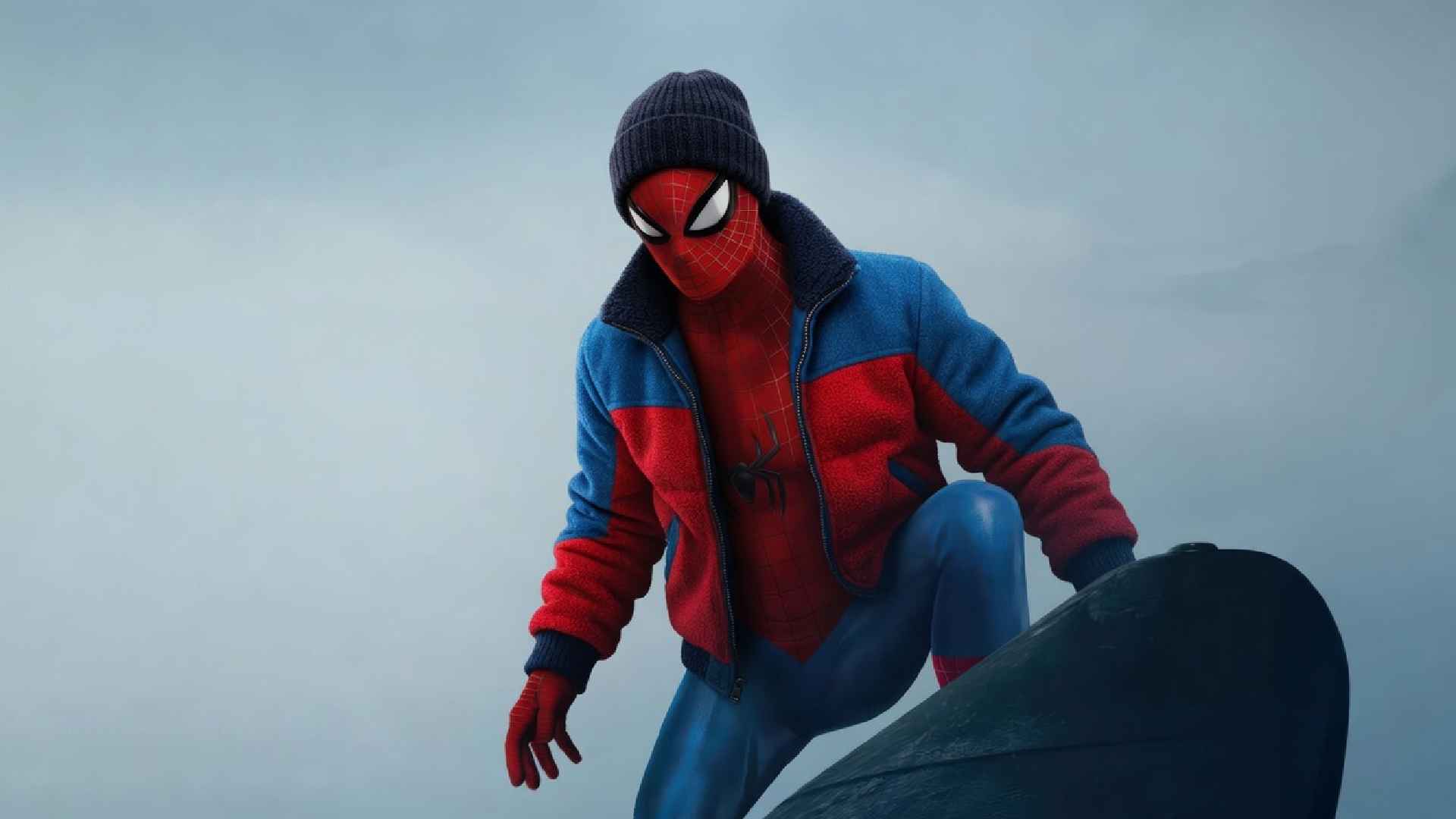 Un simple gorro y un chaleco encima del traje de Spider-Man conectan la nueva película de Tom Holland con el legado de Andrew Garfield.
